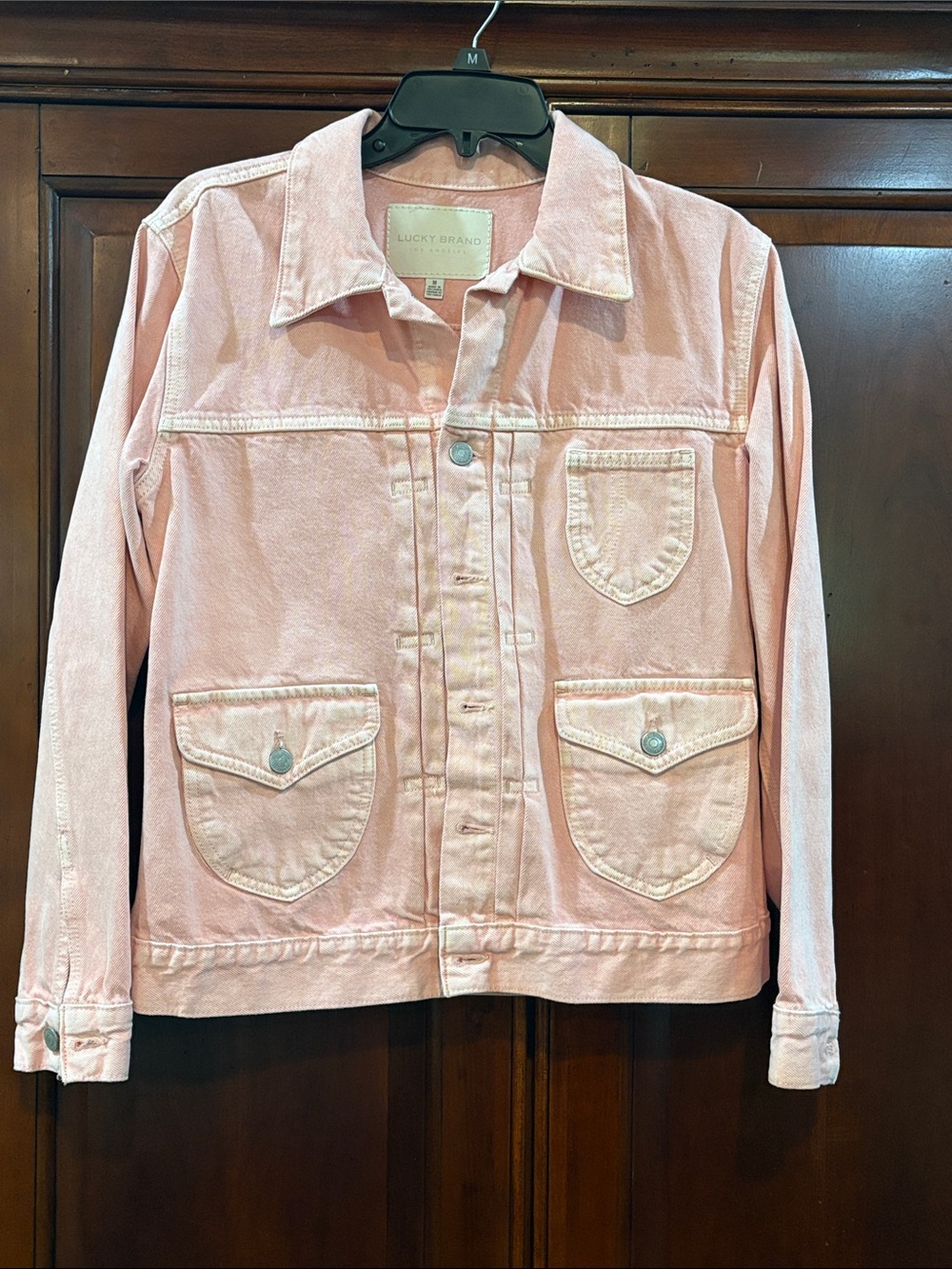 Lucky Brand Light Pink Denim Jacket